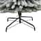 8ft. Pre-Lit Flocked Pencil Artificial Christmas Tree with Clear LED Lights